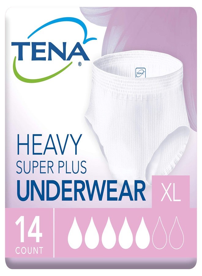 TENA Super Plus Incontinence Underwear for Women, Heavy Absorbency, X-Large, 14 count - Image 1